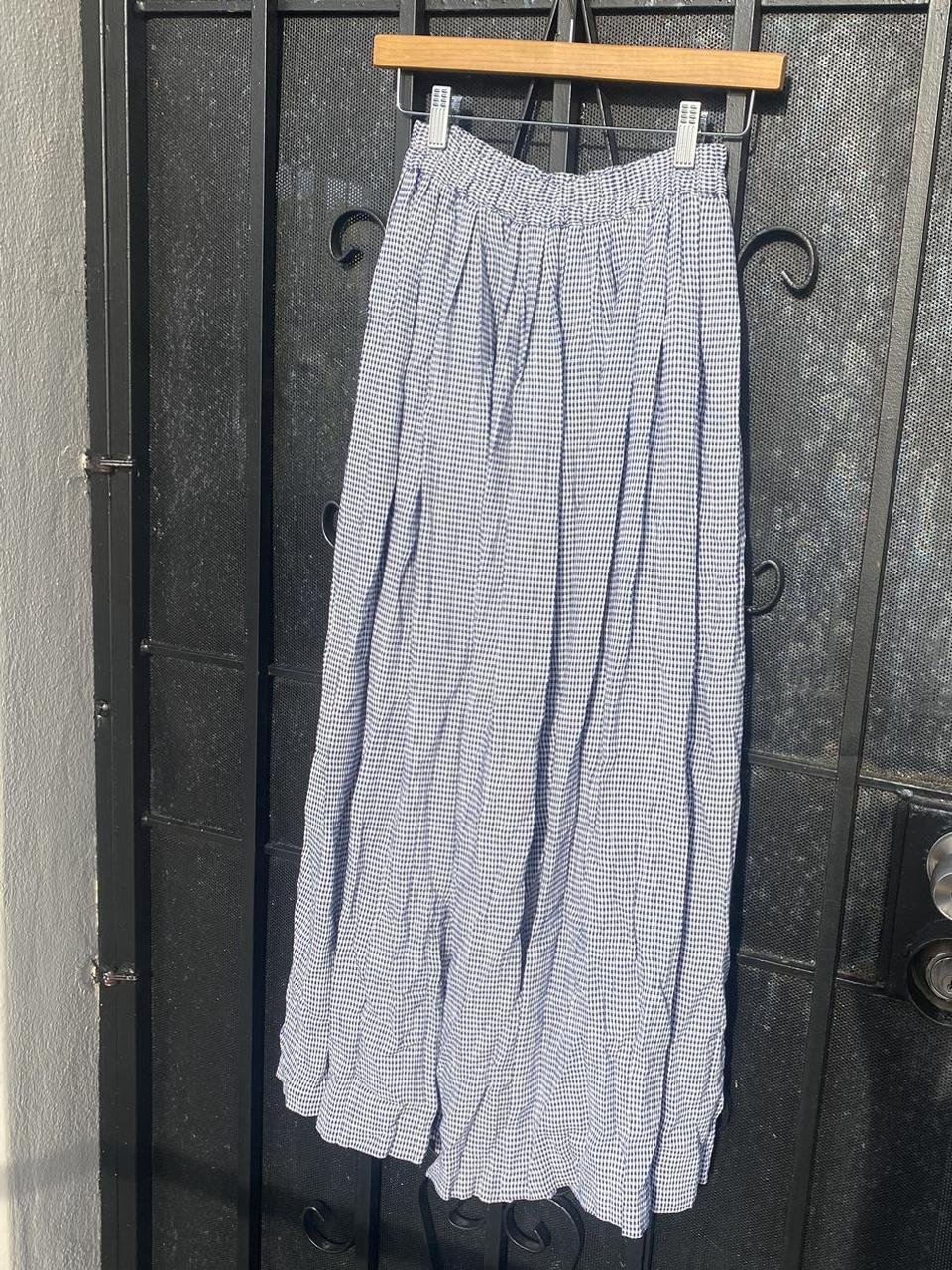 Max Studio Women's White and Blue Skirt (2)