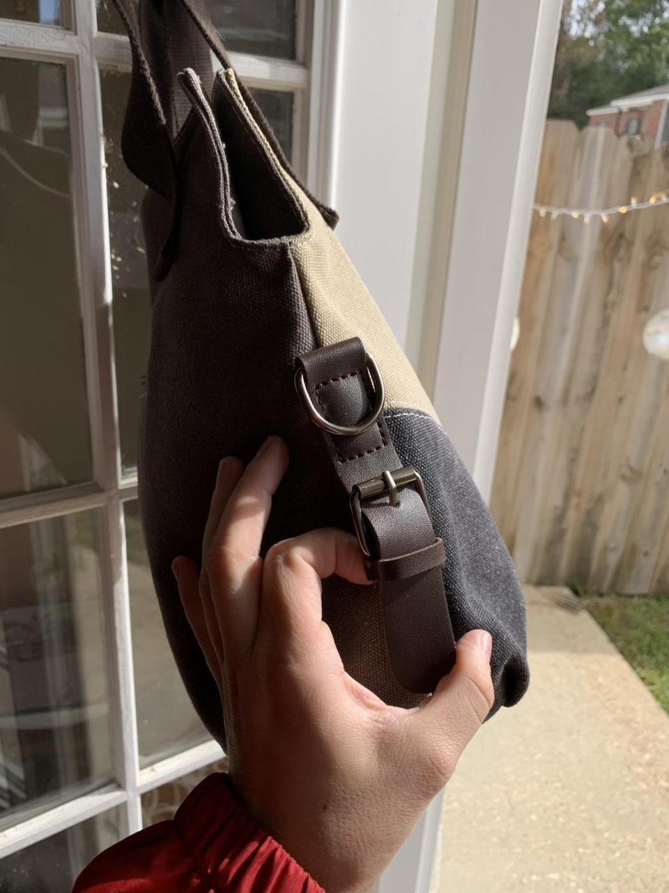 Women's Satchels - Multi/Brown – Patchwork canvas… - image 2