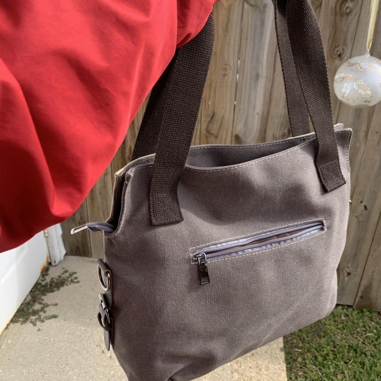 Women's Satchels - Multi/Brown – Patchwork canvas… - image 4