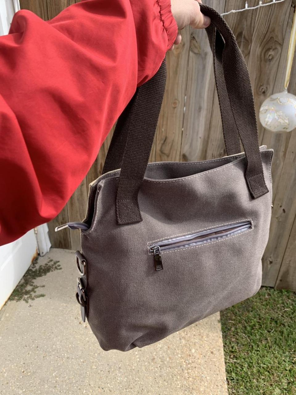 Women's Satchels - Multi/Brown – Patchwork canvas… - image 4