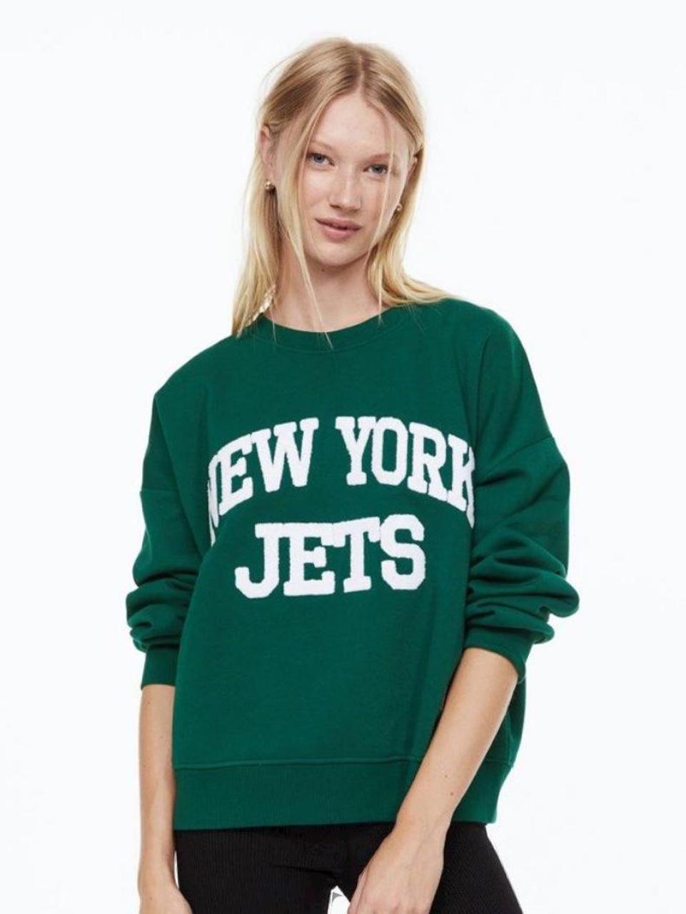 H M New York Jets sweatshirt. Small fitting so Size. Depop