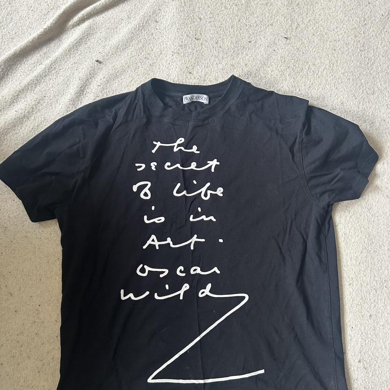 Jw anderson Oscar Wilde quote t shirt size medium - Depop