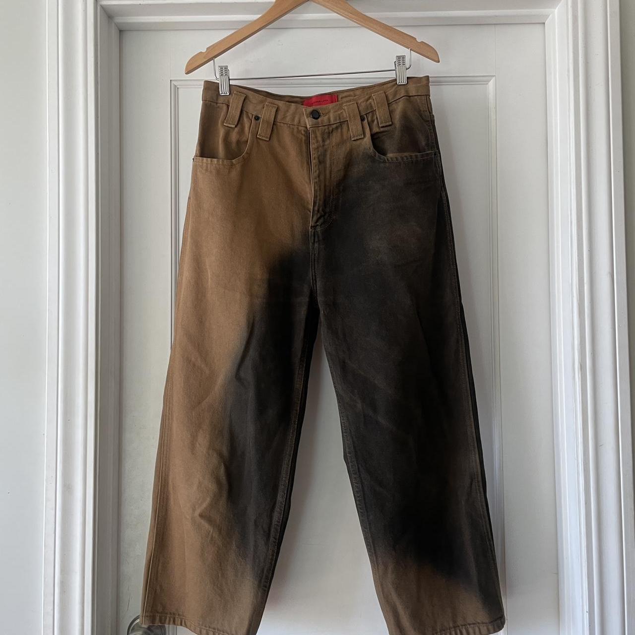 brown two tone dyed eckhaus