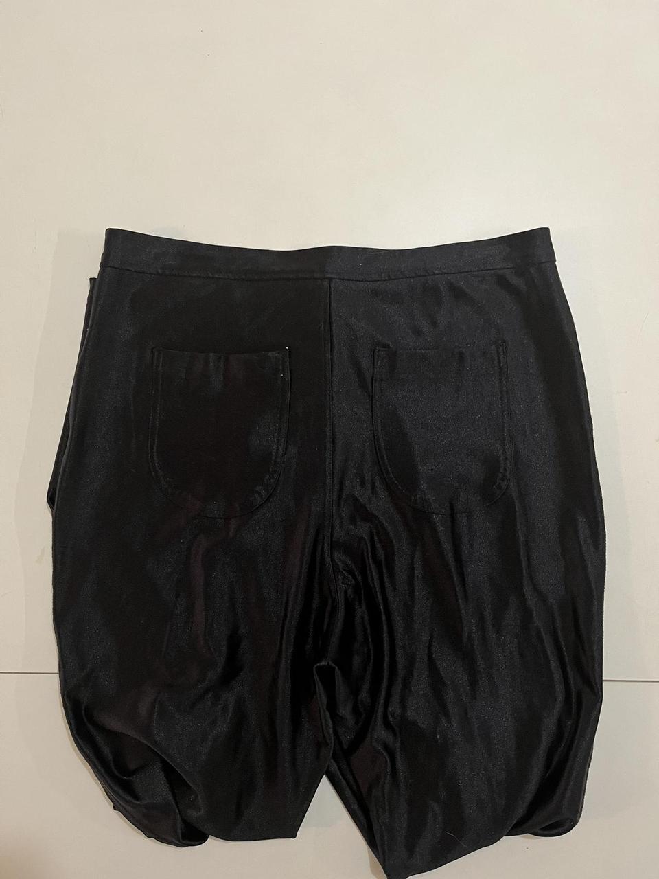 American Apparel Women's High waisted Pants Black/Grey XL