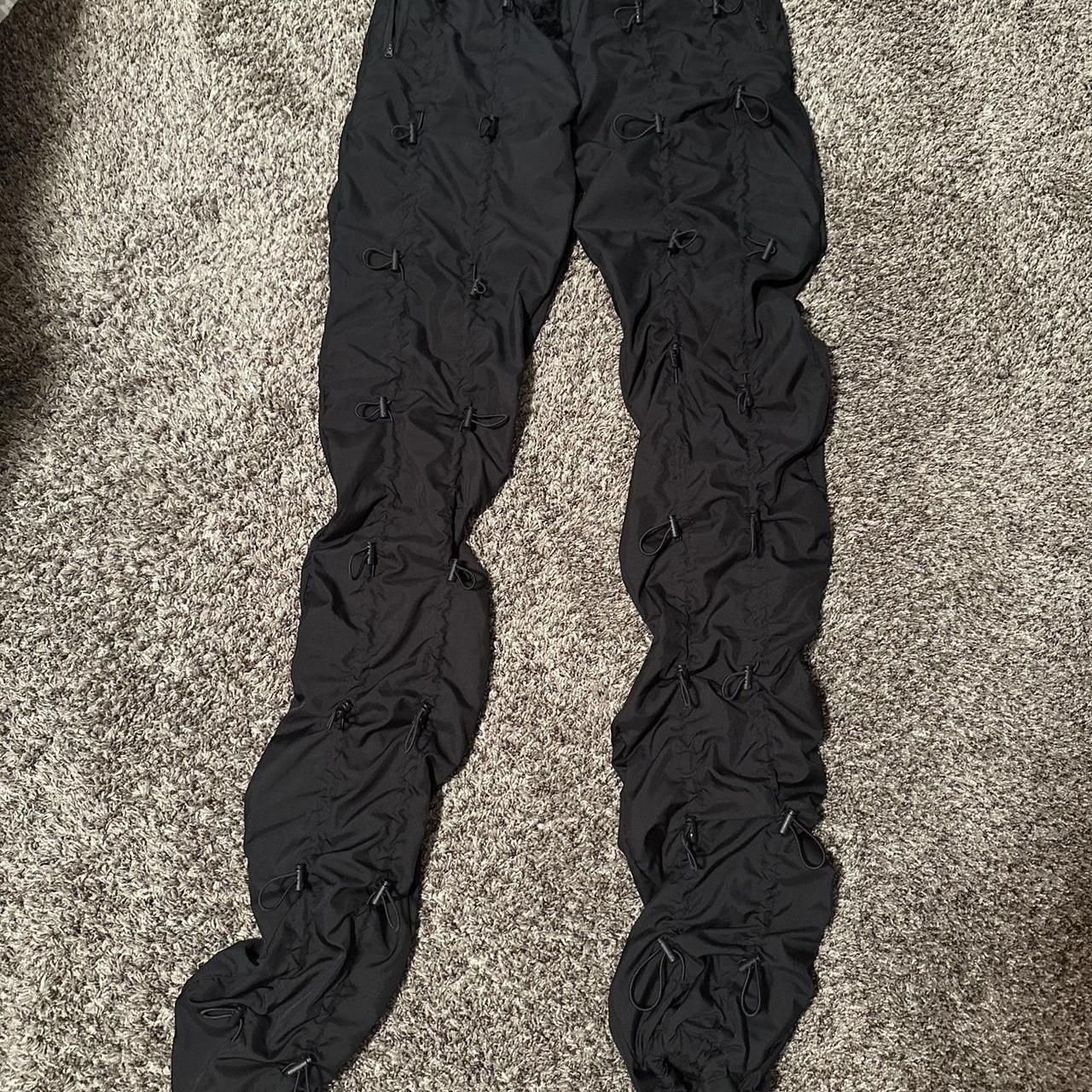 Mnml Bungee Cord Pants Black Size M Fits sizes... Depop