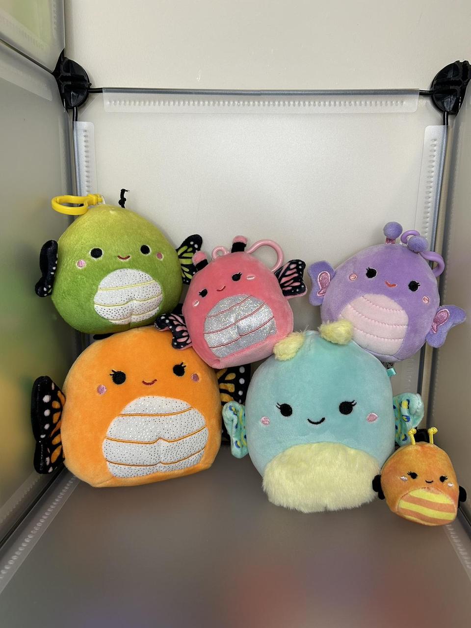 Authentic Squishmallow Butterfly Clip Bundle