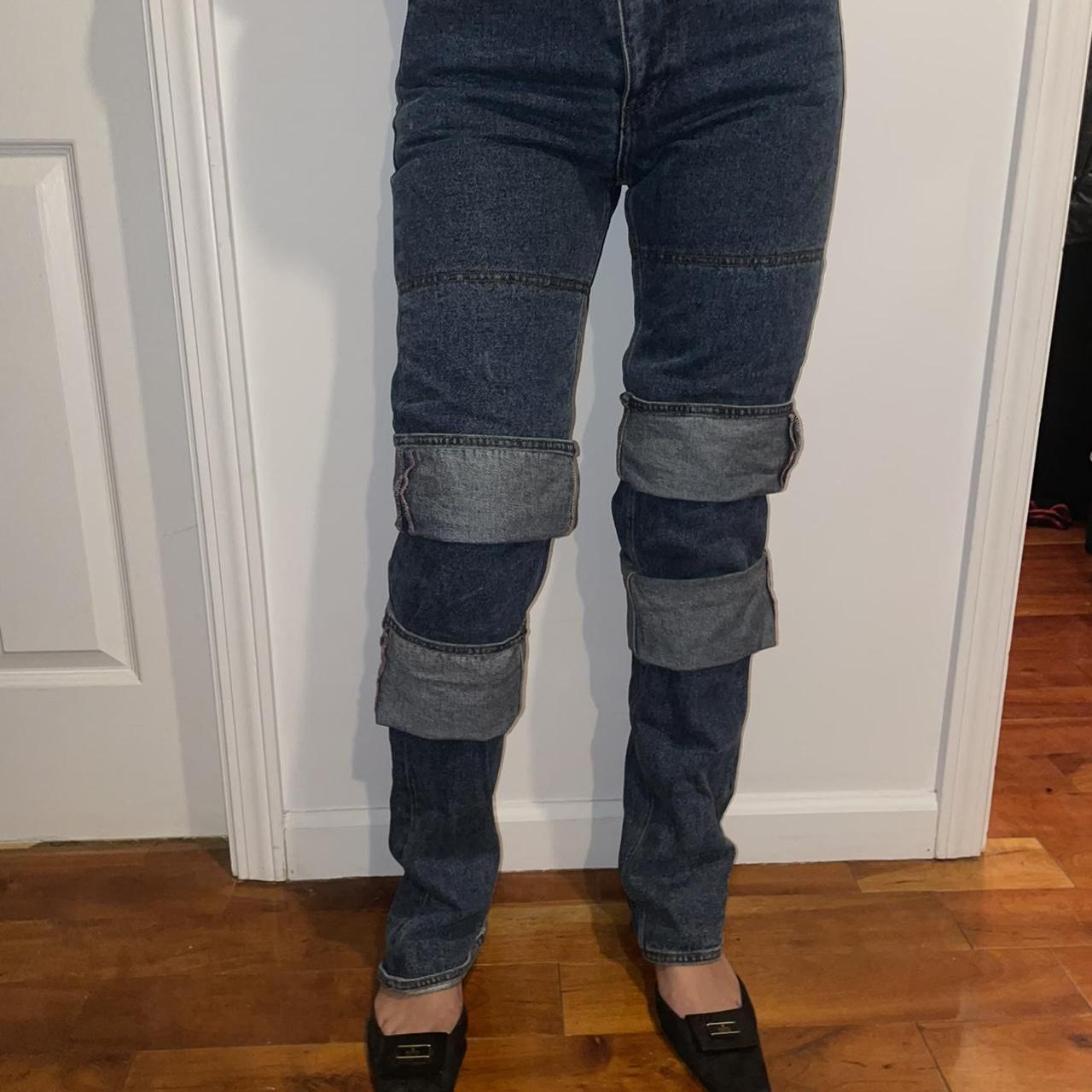 Y/PROJECT , Multi-Cuff layered-design jeans , #yproject